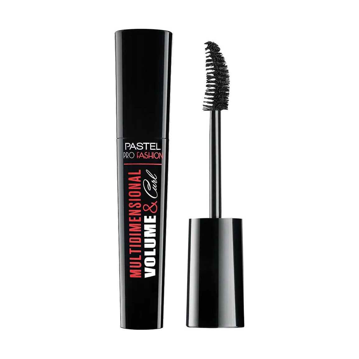 Туш для вій Pastel Profashion Multidimensional Volume &amp; Curl Mascara багатовимірний об'єм та підкручення, Black, 12 мл